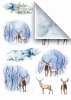 Papiery do scrapbookingu w zestawach - zimowe zwierzęta*Papiere für das Scrapbooking in den Sätzen - Wintertiere